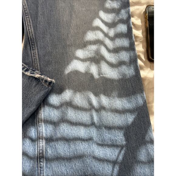 Hollister Jeans Womens 10R Light Blue Low Rise Baggy Wide Leg Denim 100% Cotton - Picture 9 of 14